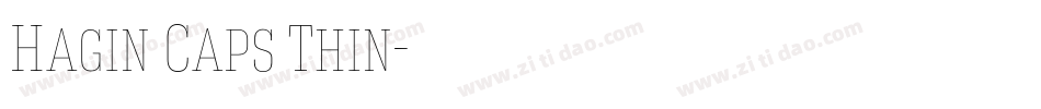 Hagin Caps Thin字体转换